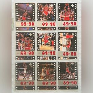 Michael Jordan MJ Timeframe Collector’s Cards - Lot of 9 - VGC MJ7